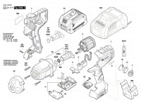 Bosch 3 601 JJ8 200 Gds 18V-1050 Hc Impact Wrench 18 V / Eu Spare Parts